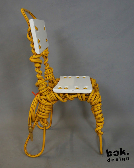 24.009 Dining Chair, White & Yellow serie